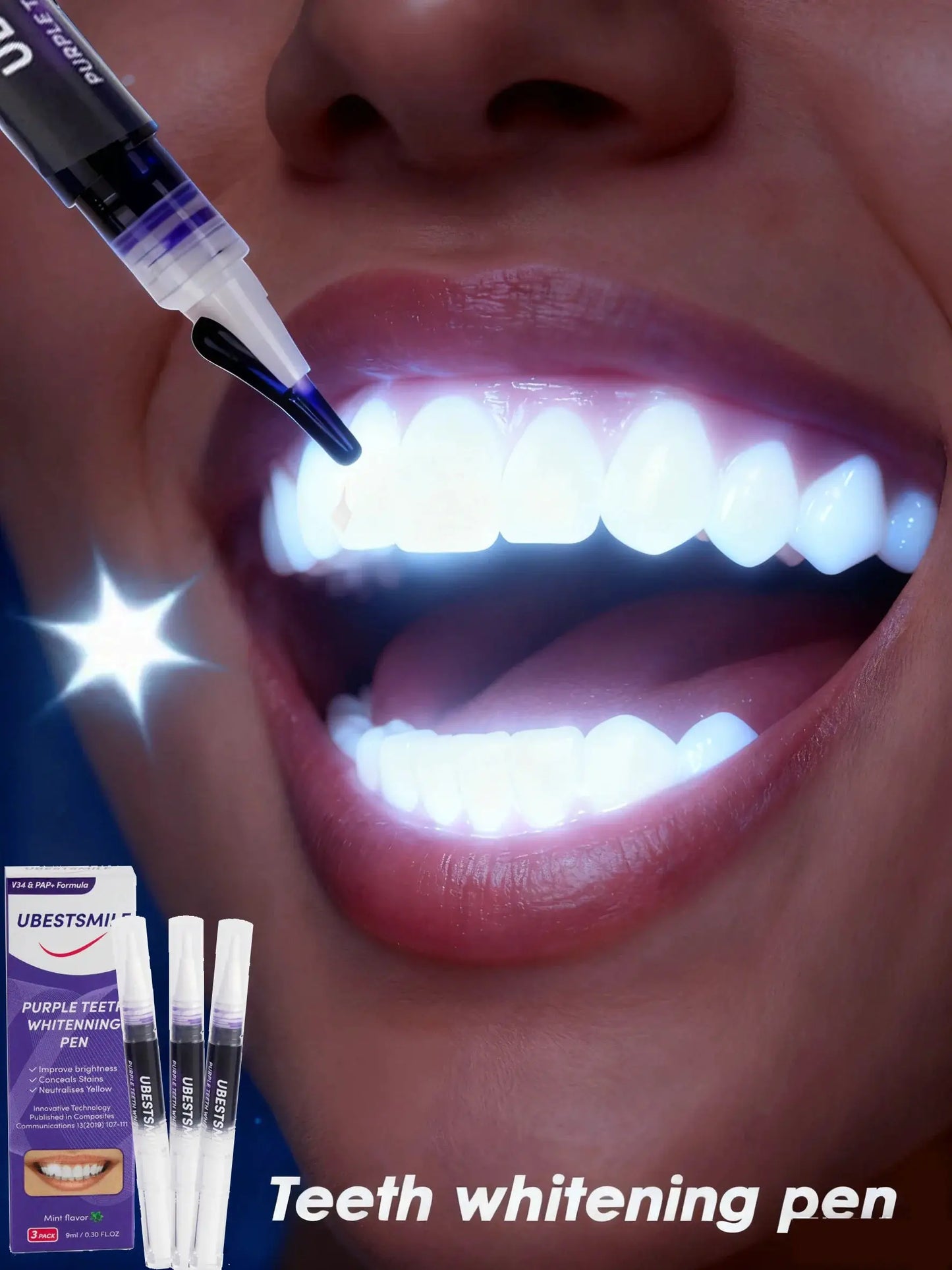 Teeth Whitening Pen | Instant Whitening | No Sensitivity | Removes Stains
