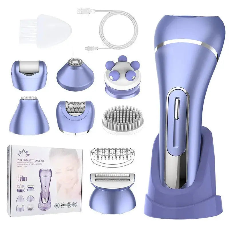 Women Multigroom Hair Epilator 90 Min Battery With Foot And Brush