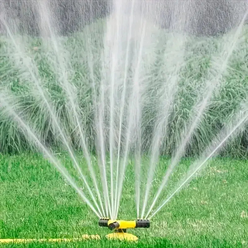 Auto Rotating Sprinkler | 360 Degree Coverage | Three Way Gear Drive