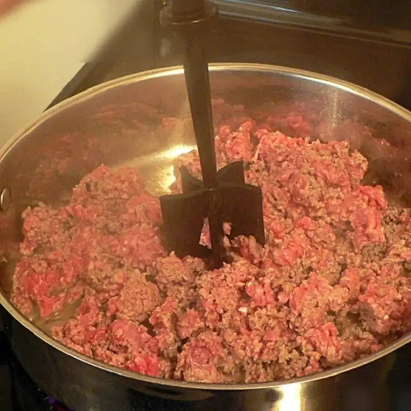 1pc Meat Chopper, Hamburger Chopper, Premium Heat Resistant Masher And Smasher For Hamburger Meat, Ground Beef, Ground Turkey from PriceLows™
