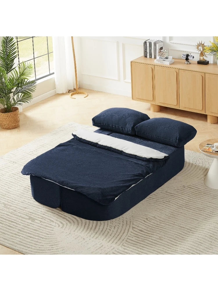 Convertible Sleeper Sofa | Modern Folding Futon | Wood Frame | Width Under 2m