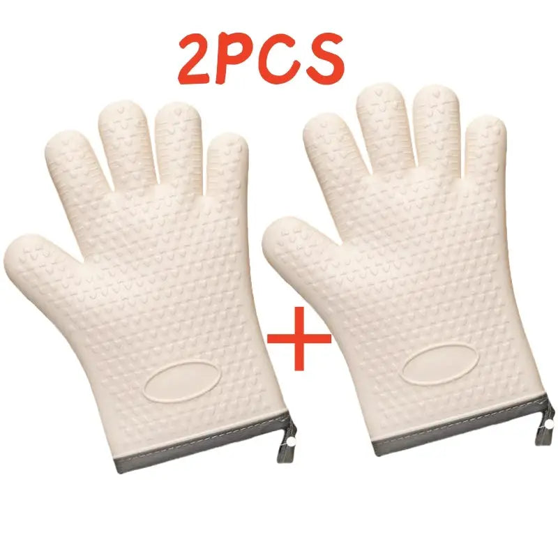 Silicone Oven Mitt | Anti-Scald | Non-Slip Insulated | 1pc or 2pc