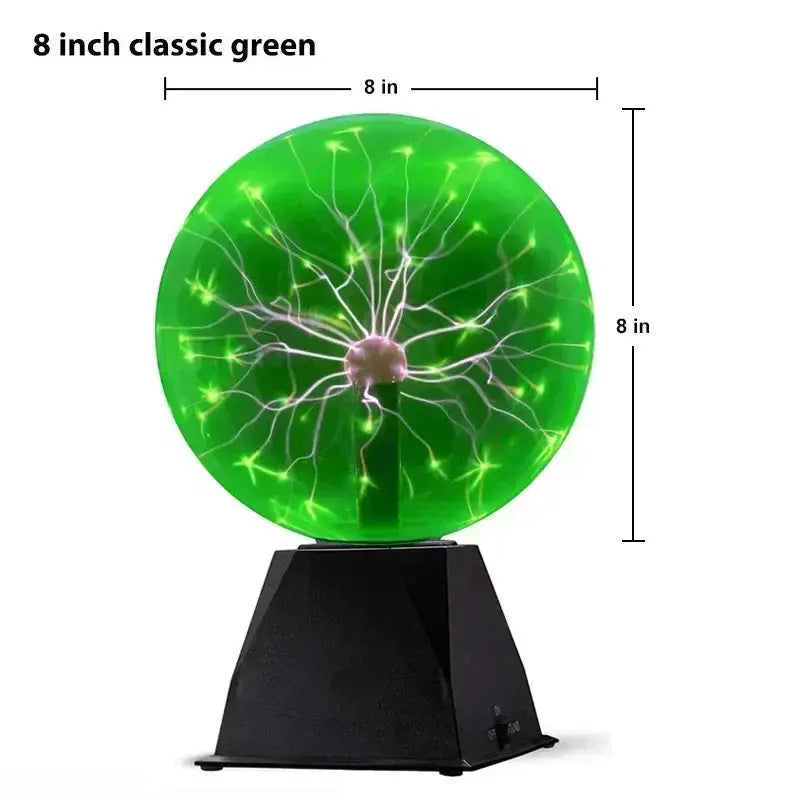 3/8 Inch Sound Control Magic Plasma Ball Lamp LED Night Light Atmosphere Touch Glass Plasma Light Christmas Party Decor Lighting from PriceLows™