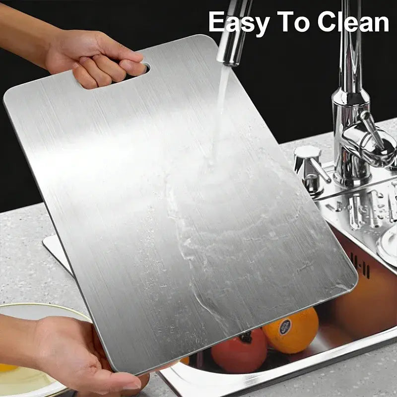Stainless Steel Cutting Board | Double Sided | 316 Steel | Juice Groove