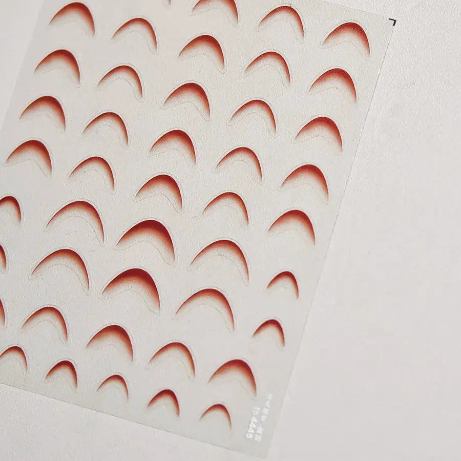 Embossed Nails Sticker 5D Japanese Retro Nail Art Stickers White French Line Adhesive Nail Art Sliders DIY Manicure Decor Decals from PriceLows™