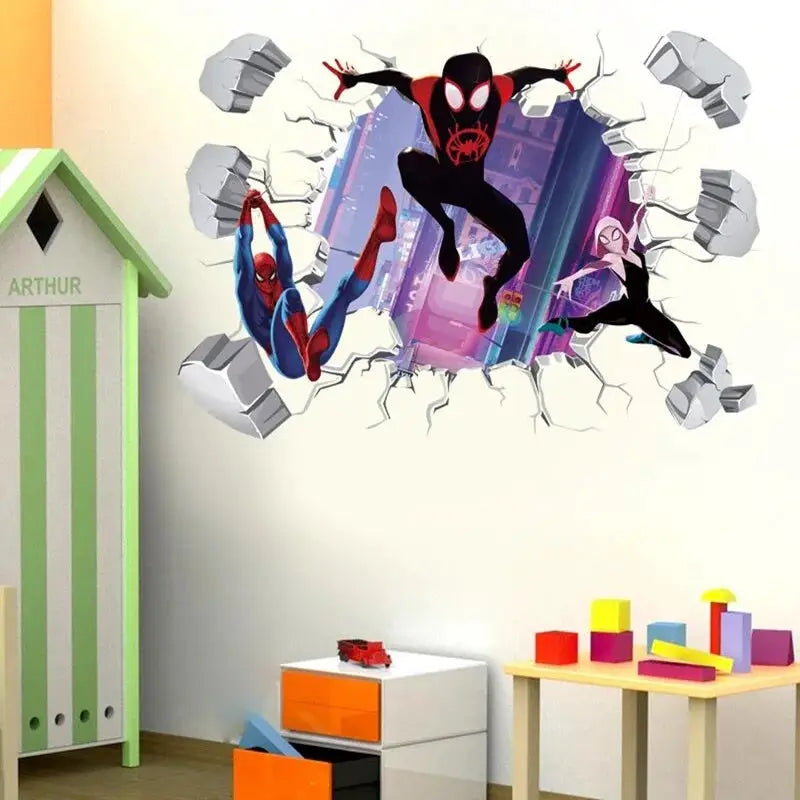 3D Avengers Wall Sticker | Size 40x60 cm | Colorful PVC | One Size