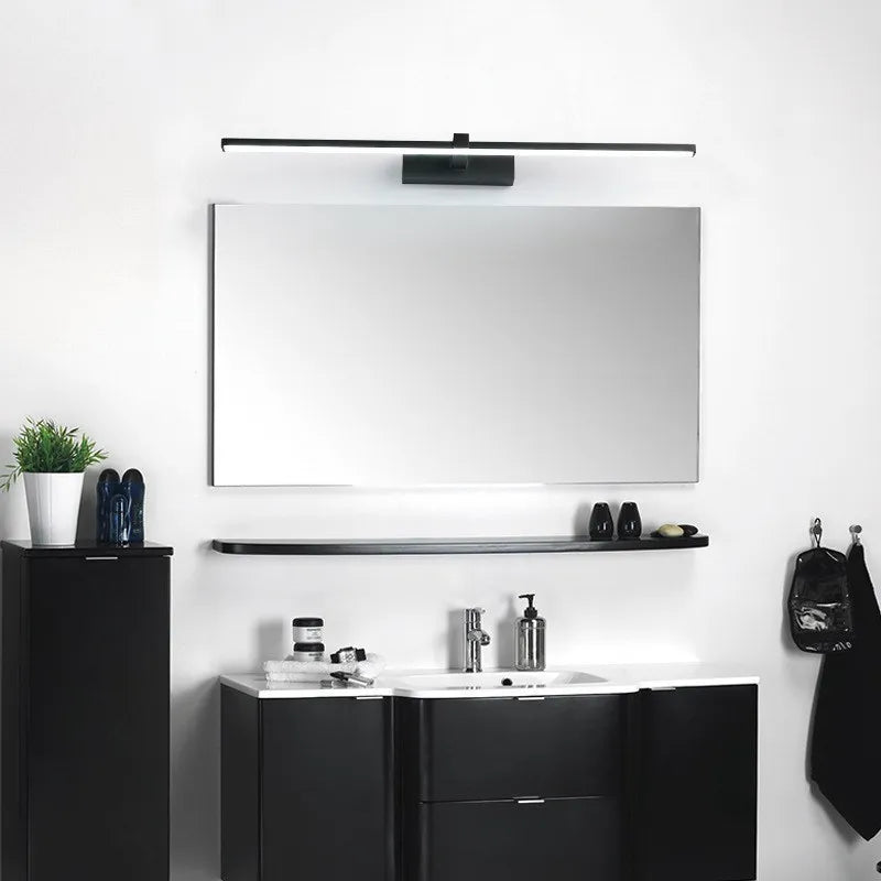 LED Mirror Lights | Wall Mounted Bath Lamp | Waterproof Iron | Black White