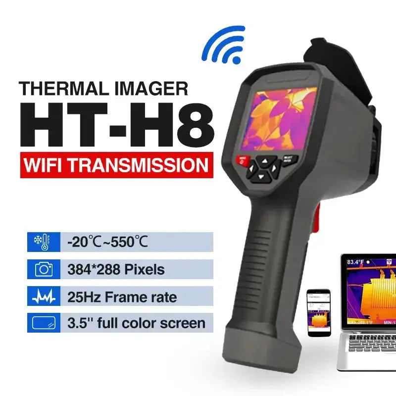 Digital Thermal Camera Handheld HT-H8 384x288 Thermal Imager Infrared Imaging Camera 25Hz Support Wifi from PriceLows™