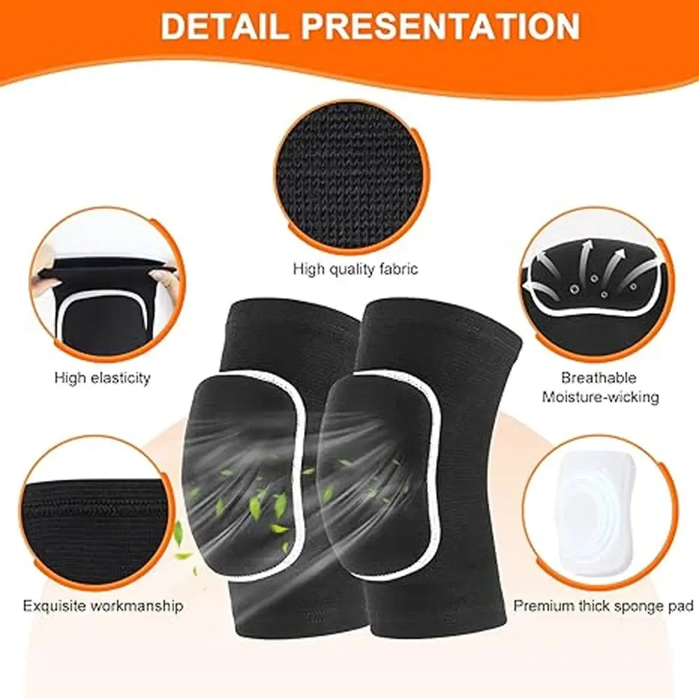 Knee Support Brace | Shock-Absorbing | Breathable Knit | Men Women Kids