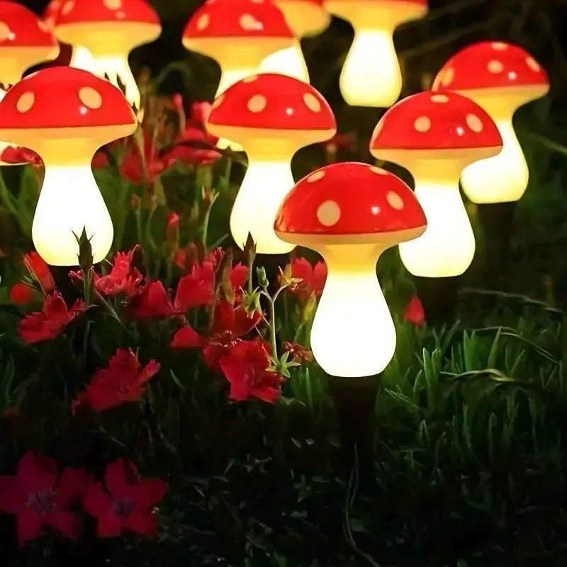 1PC Solar Mushroom Path Lights,8 Modes Outdoor Waterproof LED Lamp,Landscape Lights For Garden,Lawn,Yard,Pathway,Terrace Decor from PriceLows™