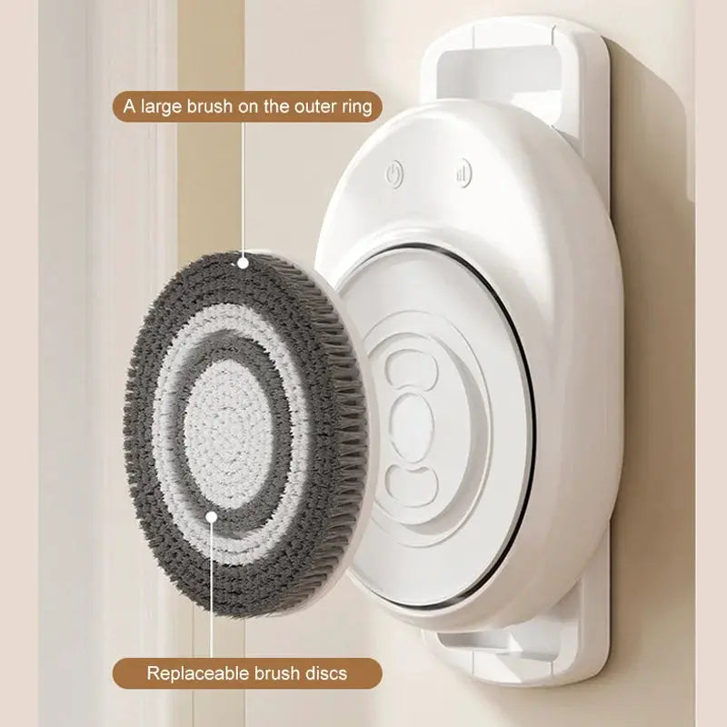 Movable Electric Shower Brush | Back Scrubbing Tool | Plastic Construction
