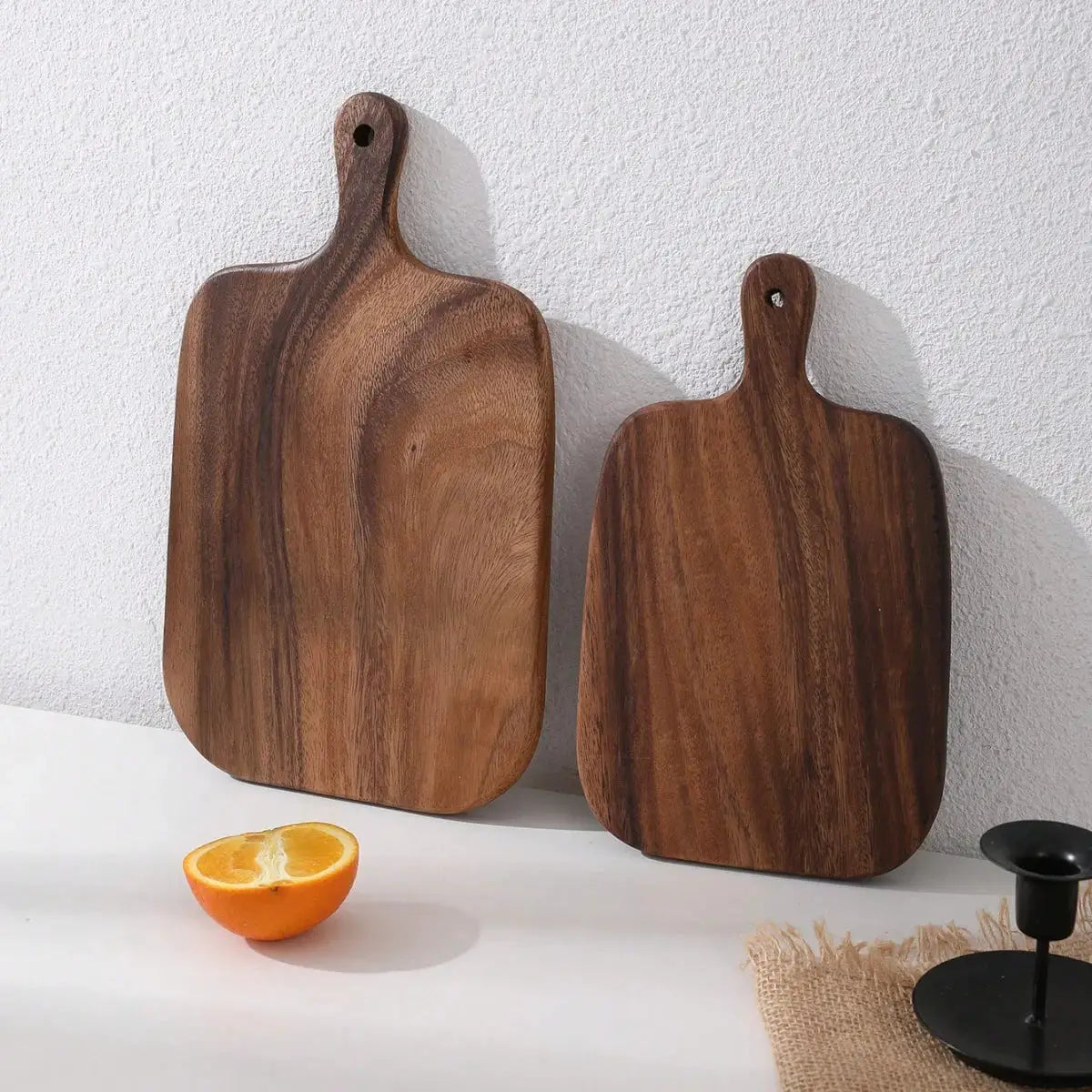 Acacia Wood Cutting Board | Rectangle Shape | Natural Finish | 1 Or 2 Pack