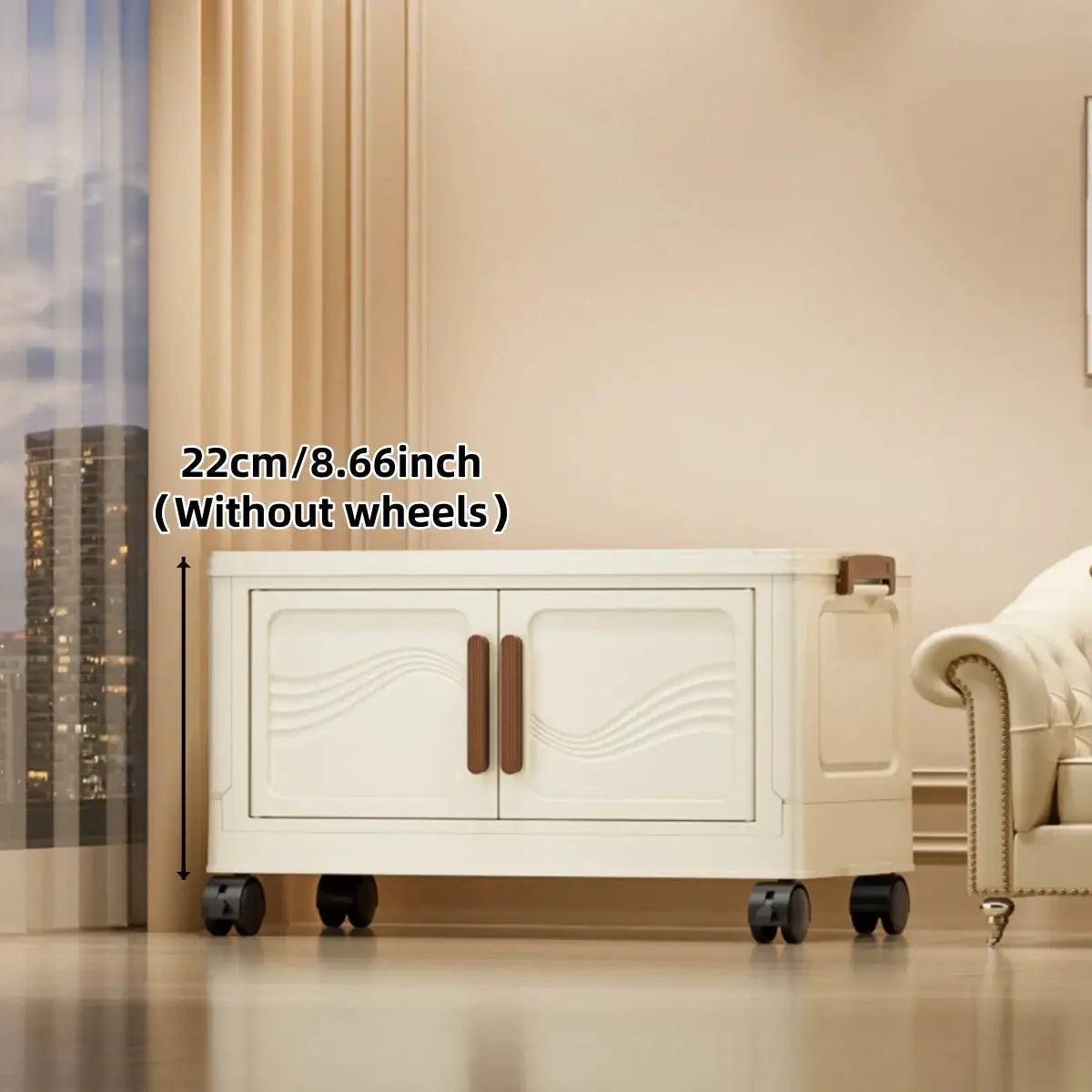 Foldable Storage Box with Clear Door - Spacious, Durable, and Easy-to-Assemble - Ideal for Organizing Clothes, Books, Toys, and from PriceLows™