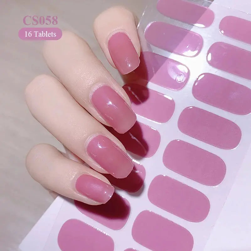 Full Cover Nail Stickers Fashion Nail Polish Nail Decoration Sparkling Glitter Self Adhesive Manicure Designer Nail Art Sticker from PriceLows™