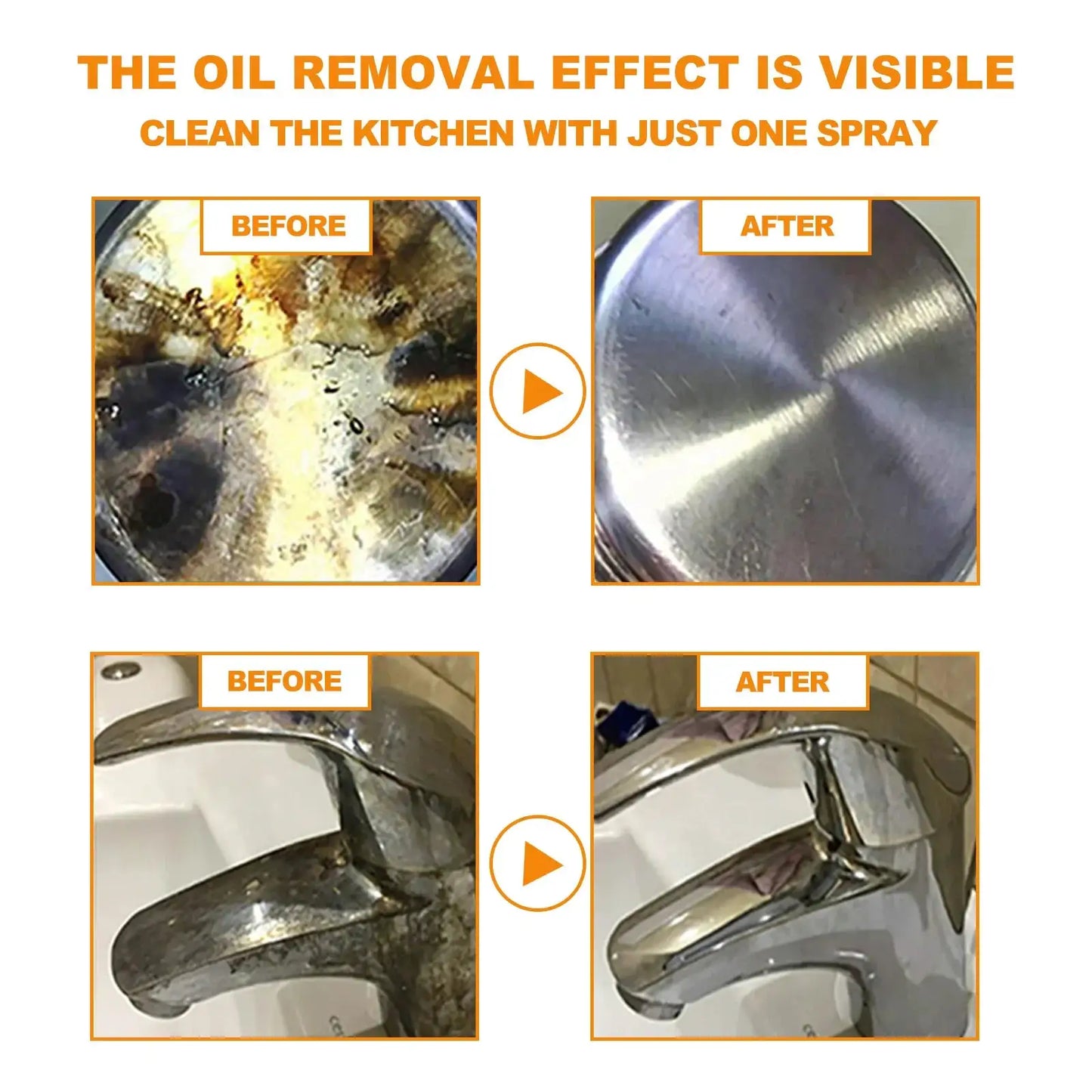 Oil Cleaner Bubble Spray Remover Grease Foam Multipurpose Dirt Oil Cleaning Kitchen Grills Foam Washing Kitchenware Degreaser from PriceLows™