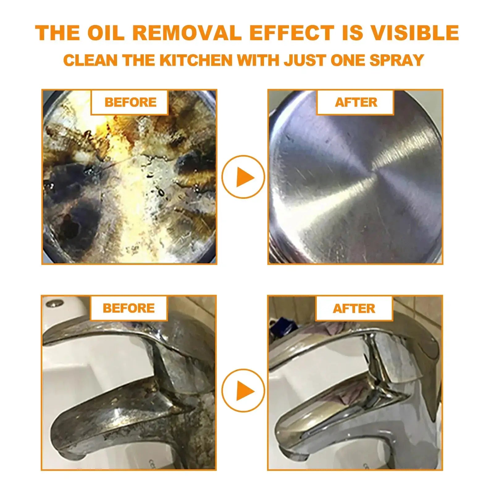 Oil Cleaner Bubble Spray Remover Grease Foam Multipurpose Dirt Oil Cleaning Kitchen Grills Foam Washing Kitchenware Degreaser from PriceLows™