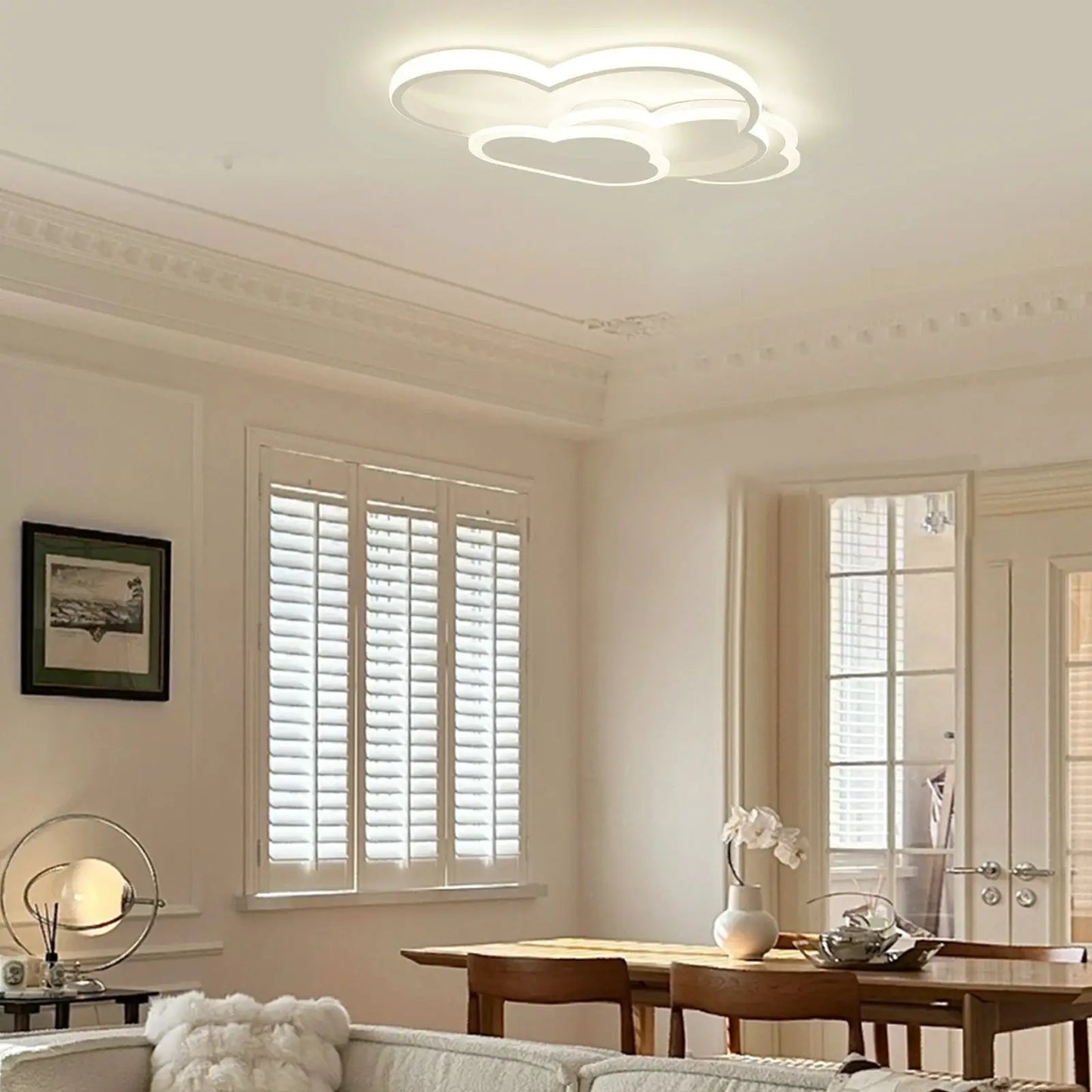 Cloud LED Ceiling Lamp 22" Modern Minimalist Lighting 52cm for Living Room Children's Room Bedroom from PriceLows™