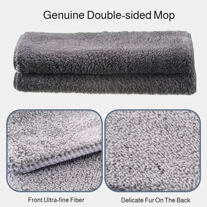 Lazymen Steel Clamp Flat Mop No Hand Wash Needed Floor Cleaning Tool Home Use Stainless Steel Pole Fine Fiber Cloth Dust Pusher from PriceLows™