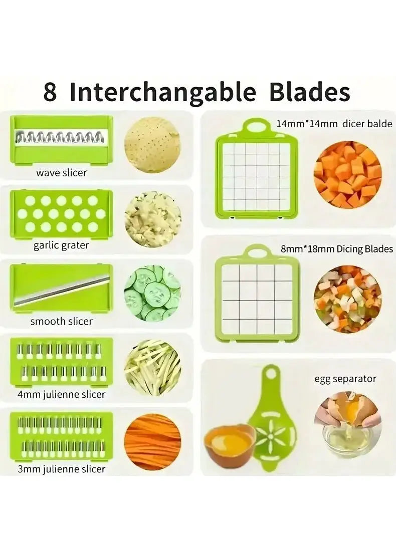 Vegetable Cutter | 5-In-1 Manual | Multi-Blade | Standard Size