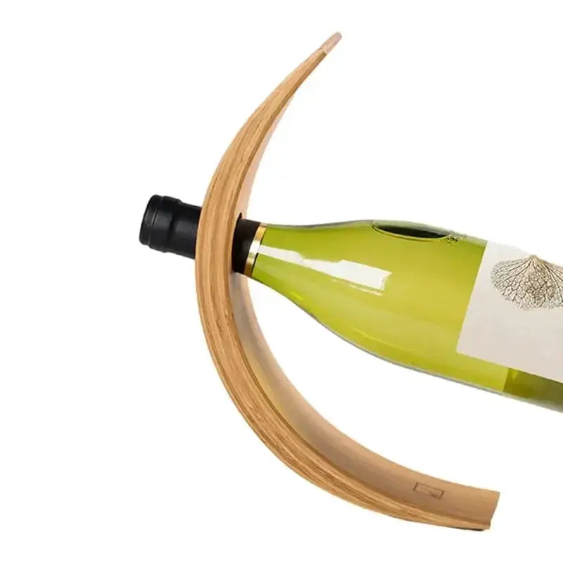 Bamboo Product Balance Red Wine Rack Single Wine Bottle Stand Decor Creative Wine Bottle Rack Display Stand Decoration from PriceLows™