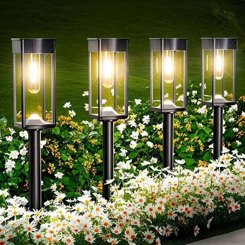 Solar Pathway Lights Outdoor Solar Powered Garden Lights Waterproof Auto On/Off Landscape Lights Patio Driveway Lawn Pool Decor from PriceLows™