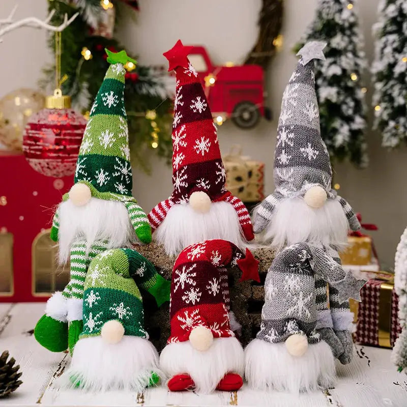 Christmas Elf Gnome | Internal LED Light | Soft Plush Body | 20Cm 30Cm Size