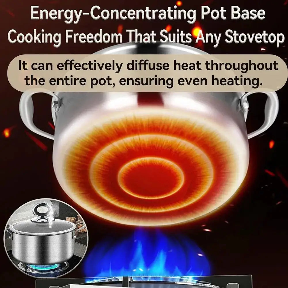 3-Piece Hammered Nonstick Cookware Set: Pan, Soup Pot, Wok with Steamer, Even Heat, All Cooktops Compatible from PriceLows™