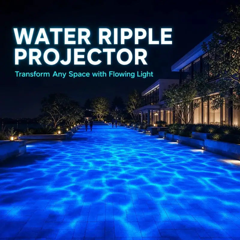 LED Water Ripple Projector | Waterproof Outdoor Beach Light | Aluminum