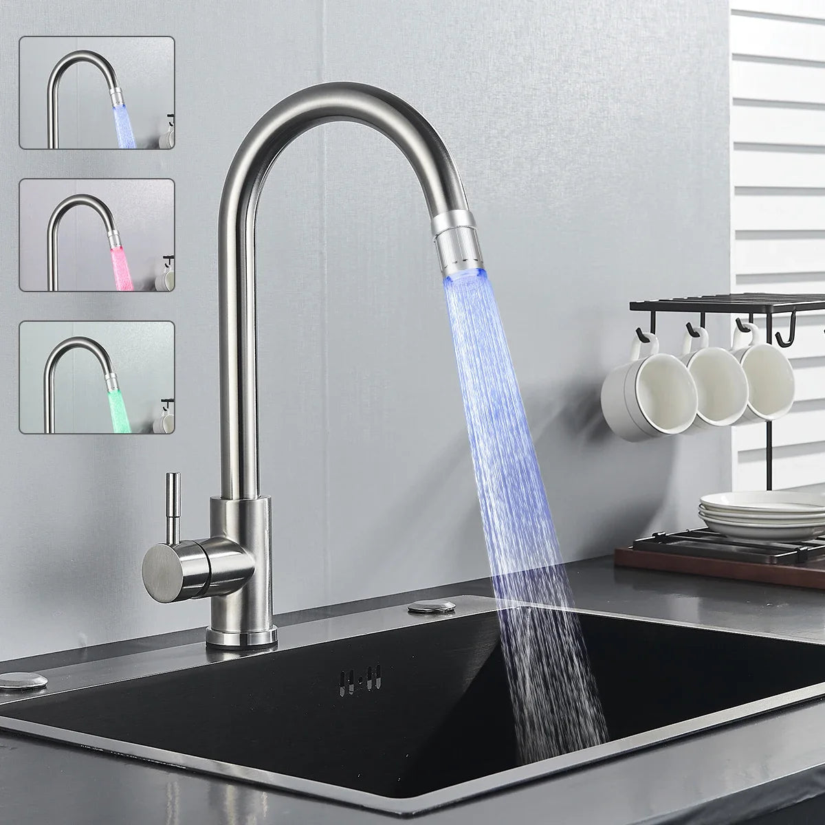 LED Faucet Aerator | Temperature Sensitive | 7 Color Change | Universal Fit