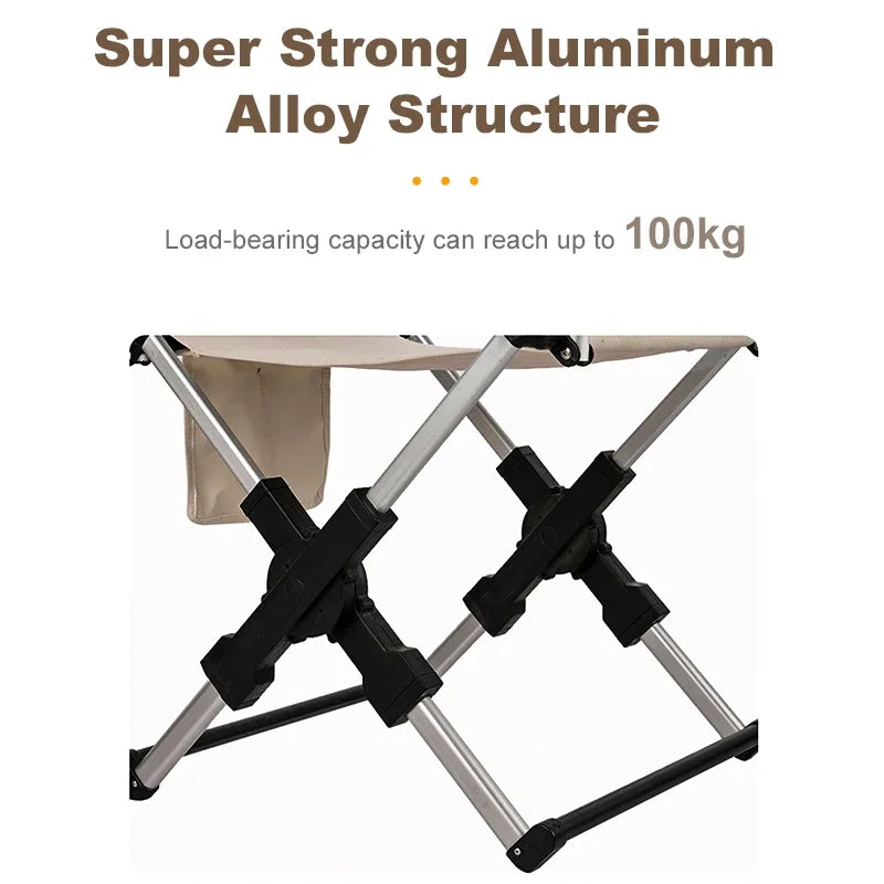 Director's Chair | Aluminum Frame | 100 kg Load Capacity | Size 55x50x82 cm