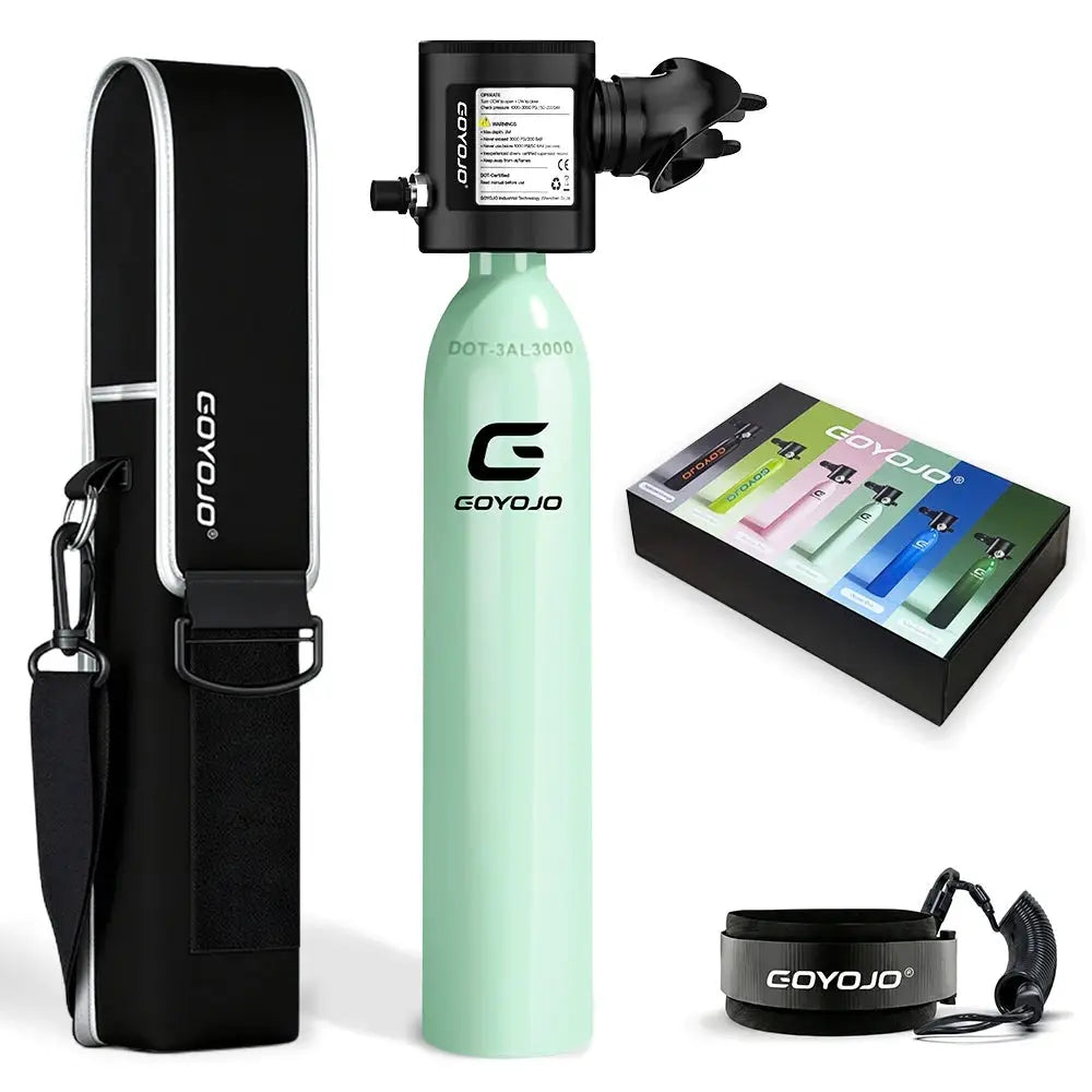 Mini Scuba Tank | 0.5L Capacity | Emergency Backup Air | Reusable Diving Tank