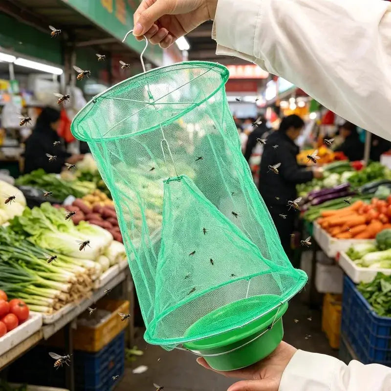 Outdoor Fly Traps Reusable Hanging Insect Catcher Mesh Cage Orchard Farm Flying Trap Repellent Garden Pest Catchers Control Tool from PriceLows™