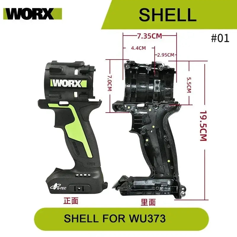Orginal new Switch Driver motor reducer casing toothed wheel shell chuck parts for WORX WU373 Electric screwdriver from PriceLows™