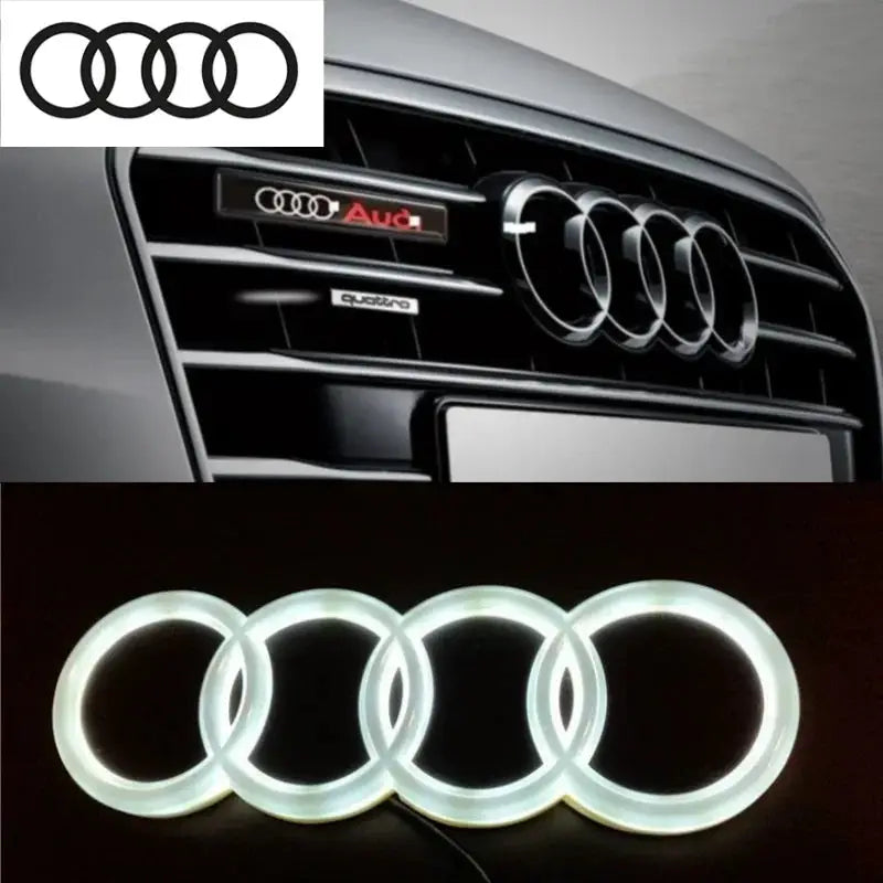 Car front grille 4D LED logo light front ring Sticker suitable for Audi A3 A4 A5 A6 A7 S3 S5 S6 S7 Q3 Q5 car supplies. from PriceLows™