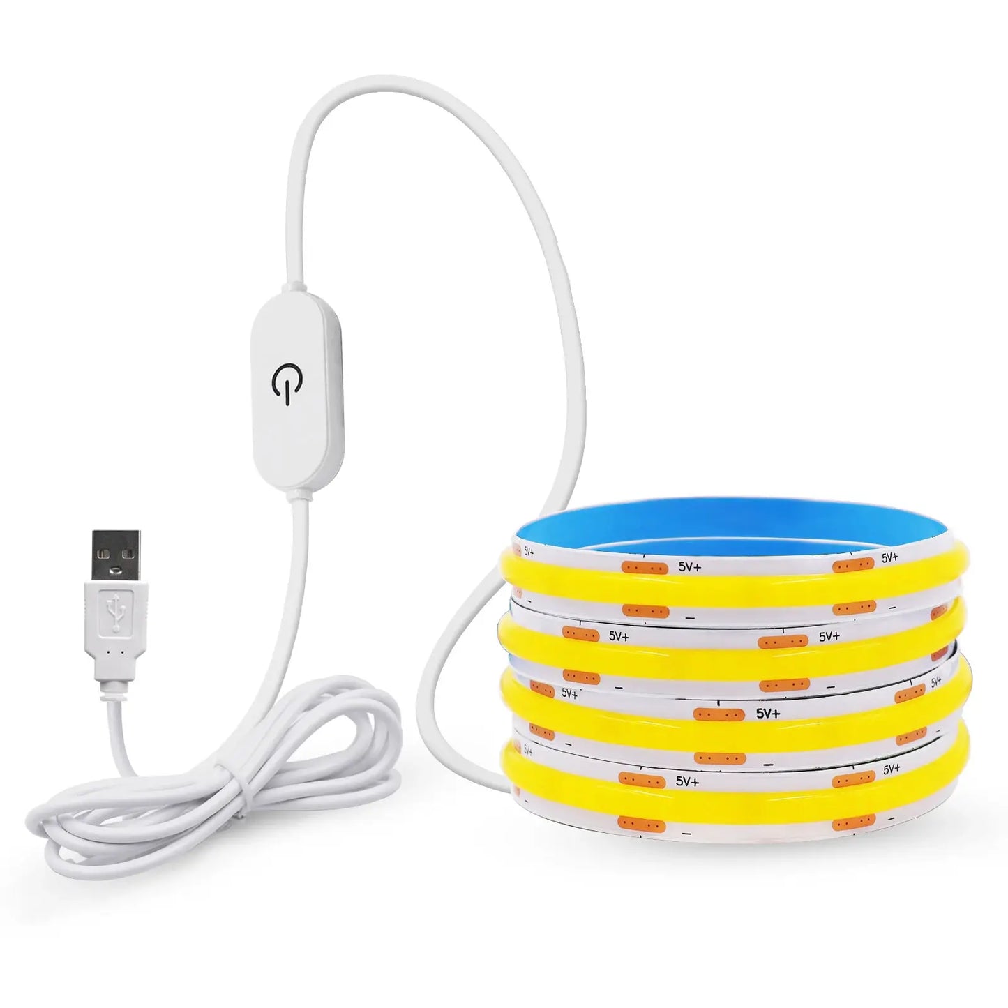 LED COB Strip Light Touch Dimmer Switch Flexible Diode Tape 5V USB Indoor Lamp Linear Lighting Room DIY TV Backlight Wall Decor from PriceLows™