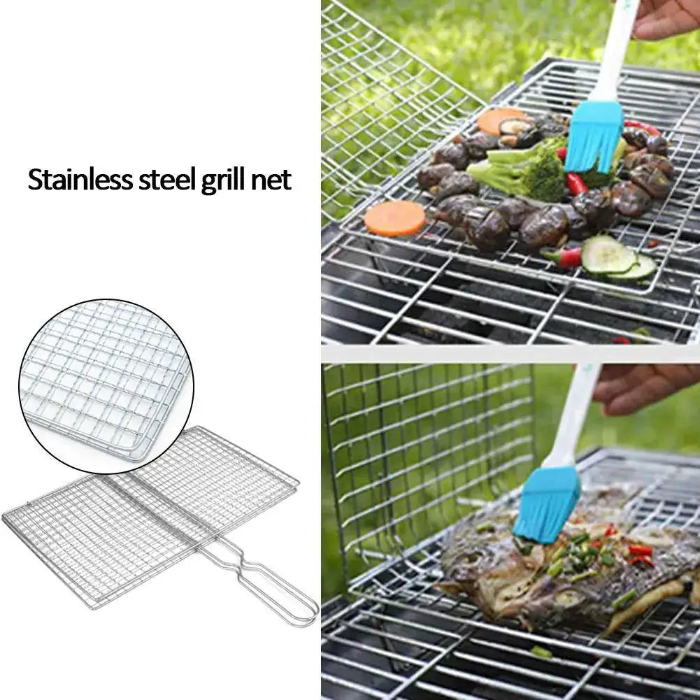 Barbecue Grilling Basket | Foldable Handle | Large Cooking Area | M/L