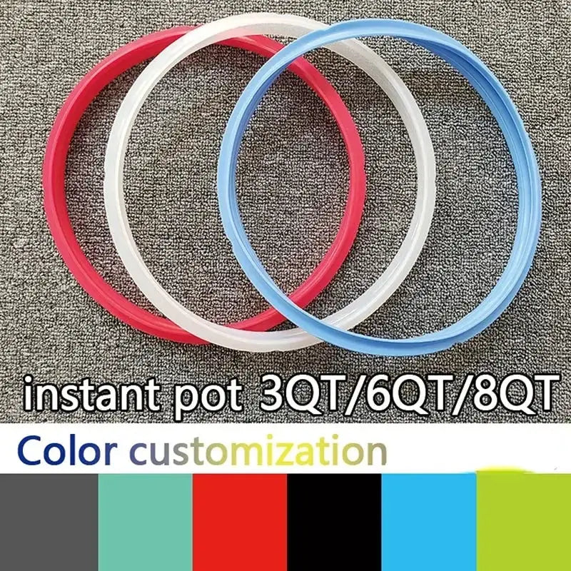 Instant Pot Sealing Ring | Silicone Gasket | Replacement | Fits 3Qt 5Qt 6Qt 8Qt