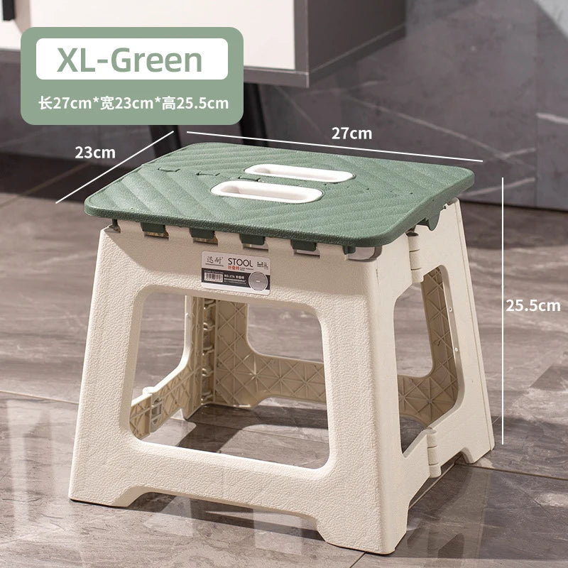 Plastic Folding Chair | Thickened | Portable Outdoor Chair | 27x23x25.5 cm