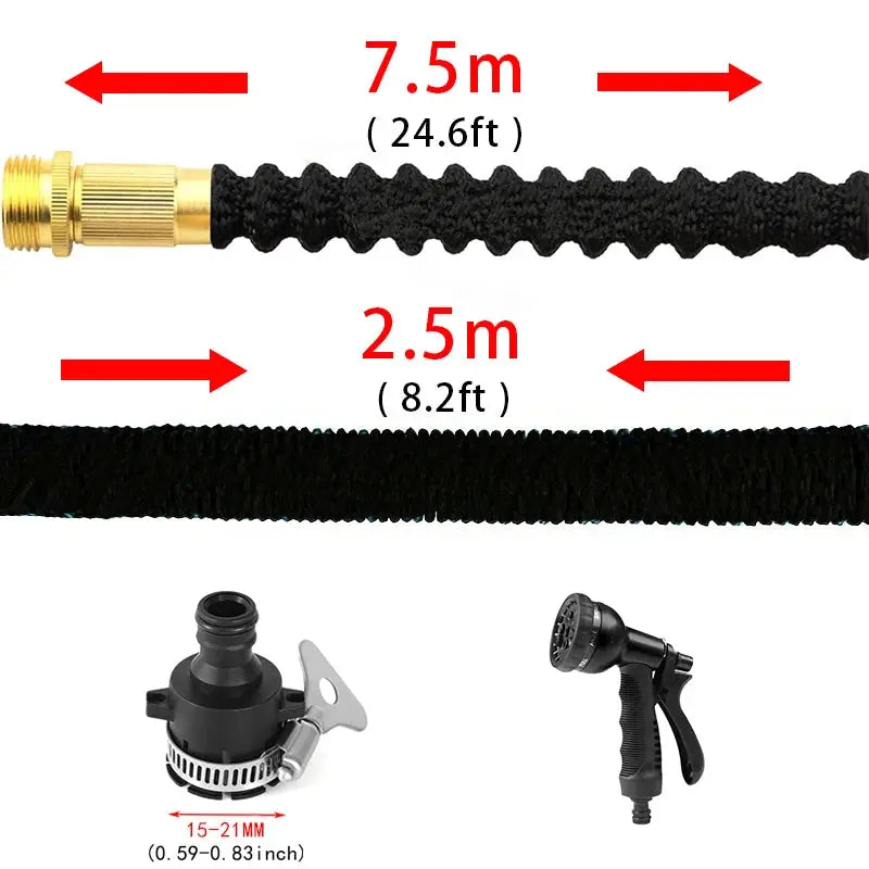 3 Times Expandable Garden Water Hose Watering Hose High Pressure Flexible Car Wash Watering Garden Irrigation Magic Hose Pipe from PriceLows™