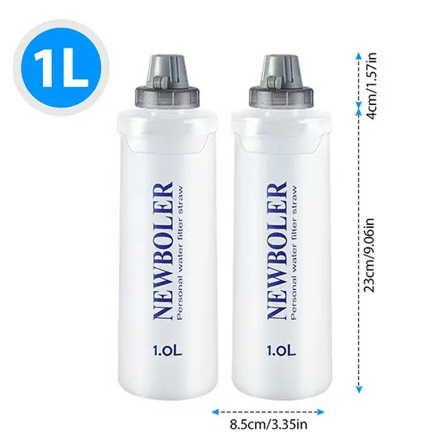 1L Folding Water Bottle TPU BPA-Free Collapsible Soft Flask Outdoor Sport Hiking Camping Running Portable Soft Water Bottle from PriceLows™