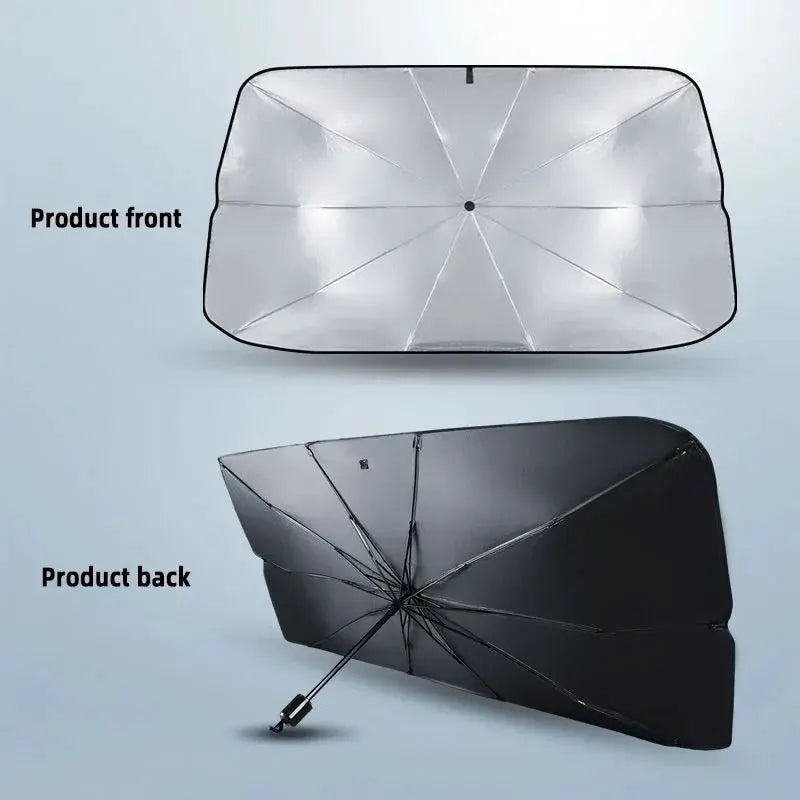 Car Sunshade Umbrella | Windshield Protector | PVC Material | Universal Fit