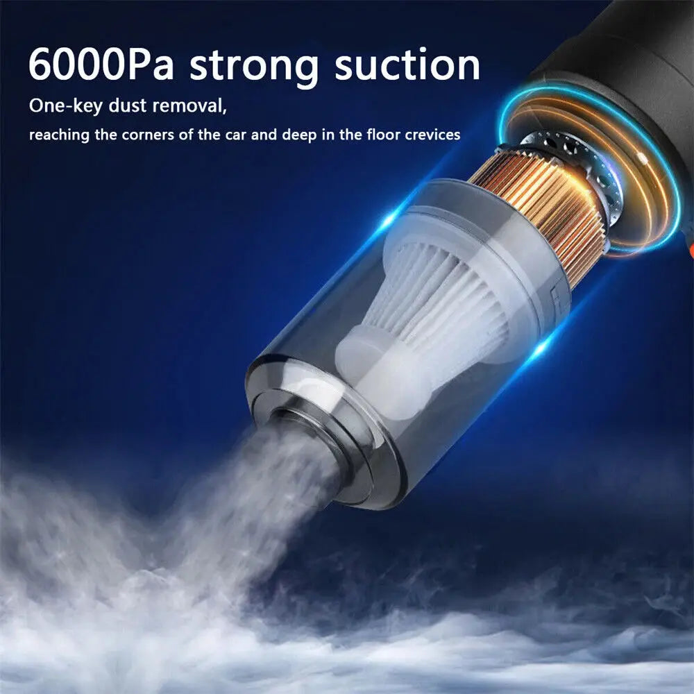 Portable Car Wireless Vacuum Cleaner Powerful Suction Handheld Vacuum Cleaner High Power for Car Home from PriceLows™