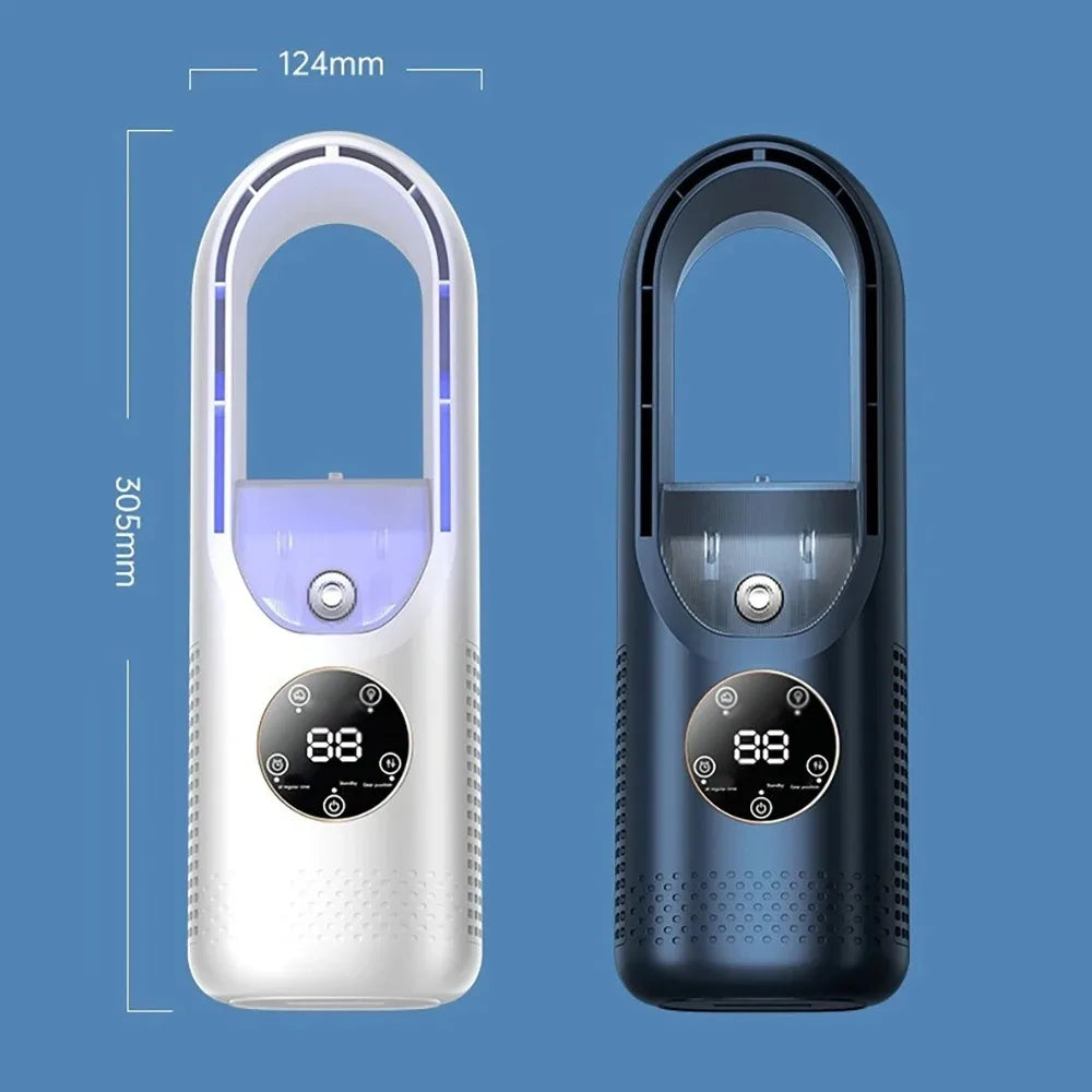 Mini Air Cooler | 6 Wind Speed Settings | LED Display | Night Light