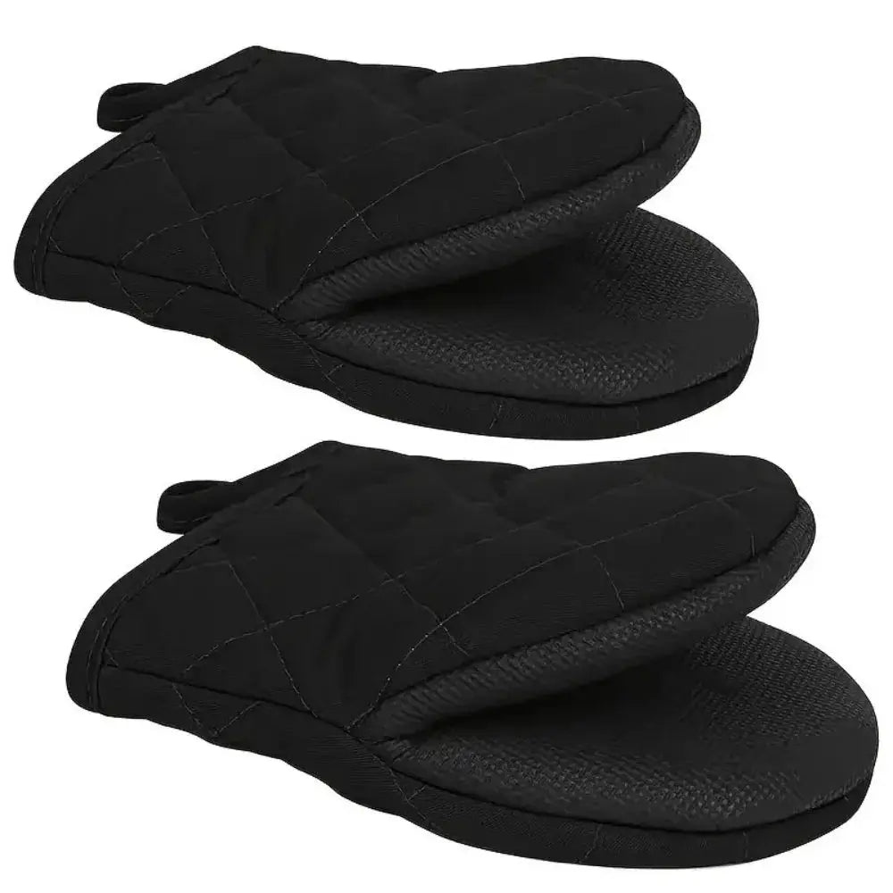 Oven Mitts | Heat Resistant 500F | Non Slip Grip | Short One Size