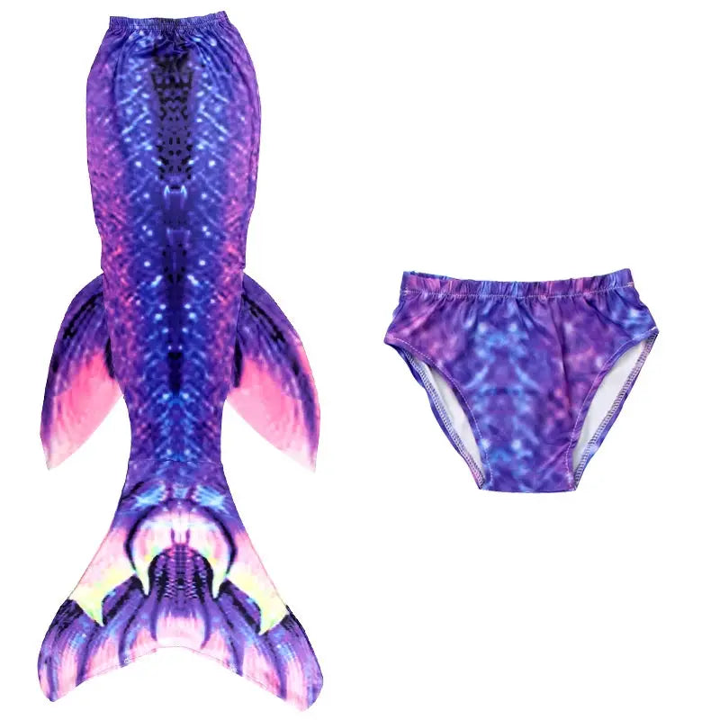 Children Mermaid Swimsuit Bathing Suit Mermaid Princess Cosplay Costume for Girls Pool Party Swimmable Clothing with Shorts from PriceLows™