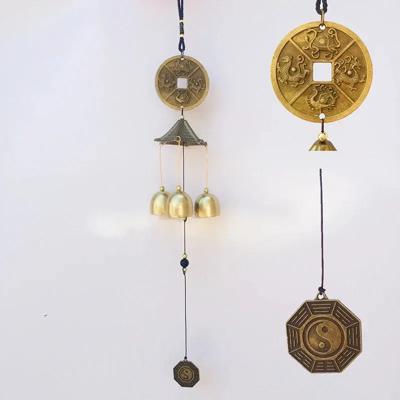 Antique Wind Chime Copper Yard Garden Outdoor Living Decoration Metal Wind Chime from PriceLows™