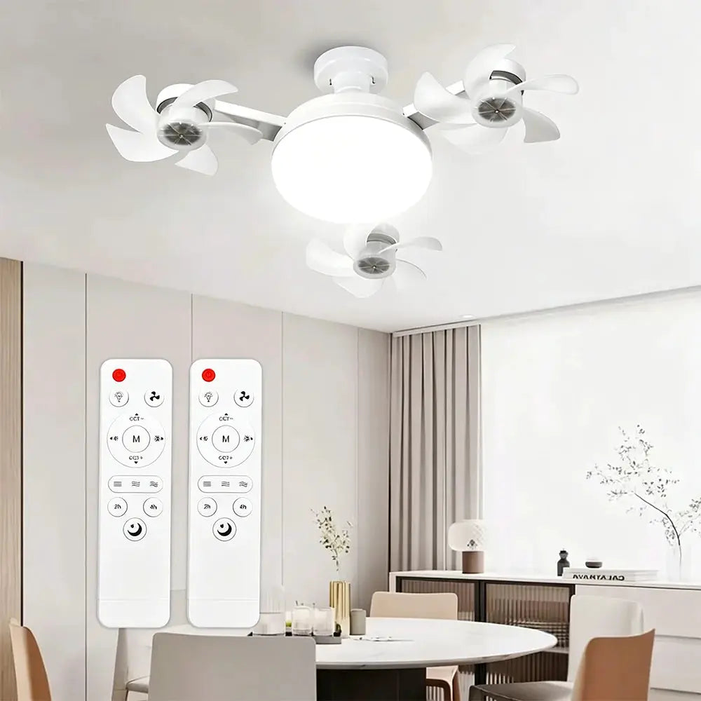 Ceiling Fan Light | Remote Control | Dimmable LED | 3 Speed