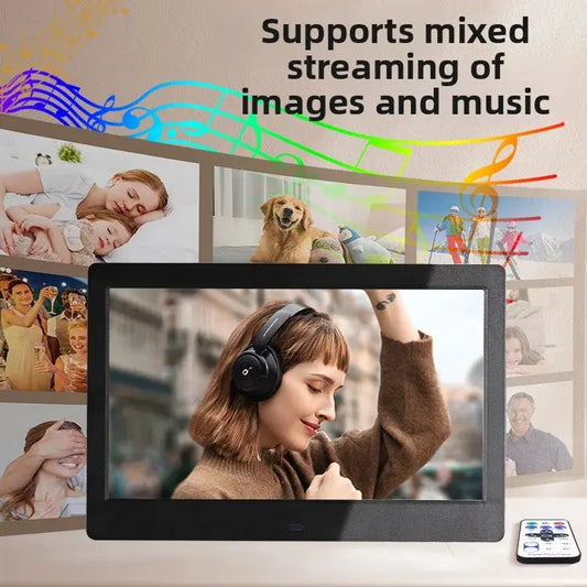 Smart Digital Photo Frame Electronic Photo Album Advertising Machine Picture Movie Calendar Music Wall Hanging Table New Style from PriceLows™