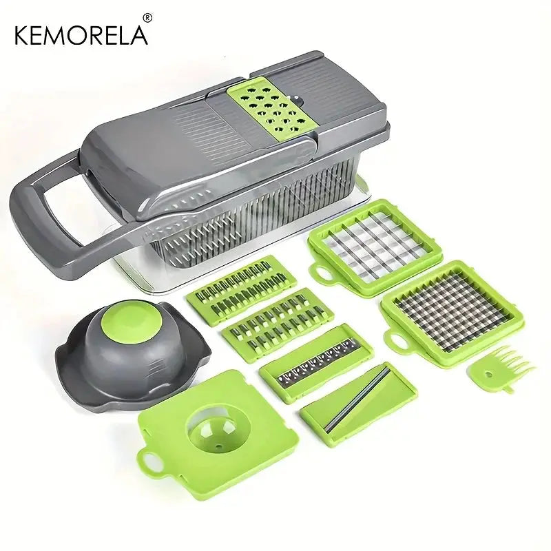 Vegetable Cutter | 22 In 1 Multifunction | Handheld With Container | 15 In 1