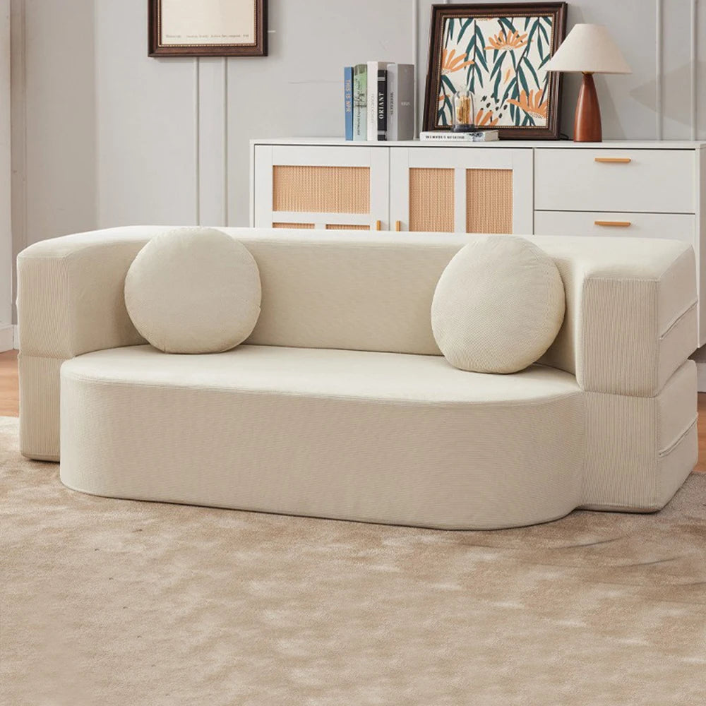 Folding Sofa Bed | Modular Dual-Use Design | Metal Frame | 1.5m 1.8m 2m
